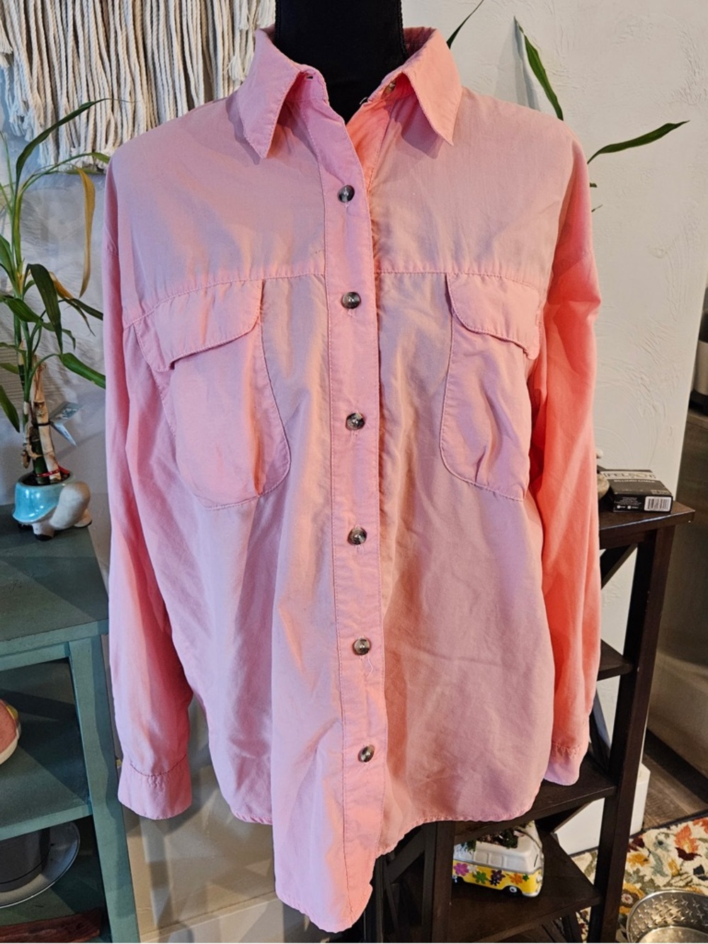 Woman’s Coral Breathable Outdoor Button-Down